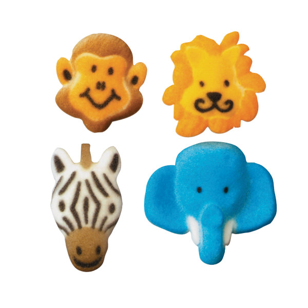 Jungle Animal Assorted Dec-Ons 128 CT