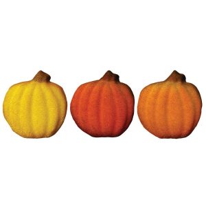 Shimmer Pumpkin Assorted Dec-Ons 120 CT