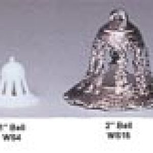 Silver Lace Bell 3″ 12 CT
