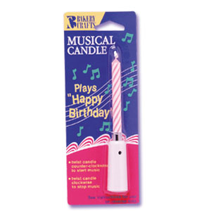 Musical Birthday Candles 2 1/2" 36 CT
