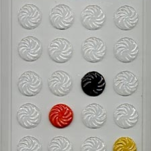 Swirl Mint Pattie Mold 20 CAV