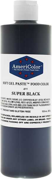 Super Black 13.5 OZ (382g) Soft Gel Paste