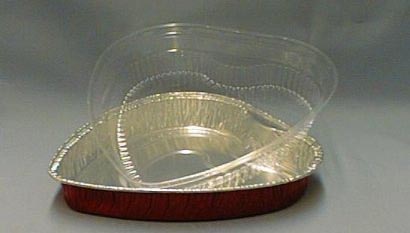 9" Heart Foil Pan 100 CT