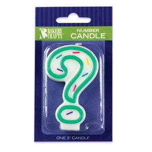 ? Sprinkle Candle 3" 12 CT