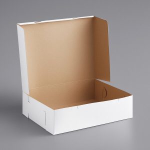 14″ x 19″ x 5″ White Cake Box 50 CT