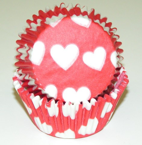 Heart Design Red Cup 2" B 500 CT