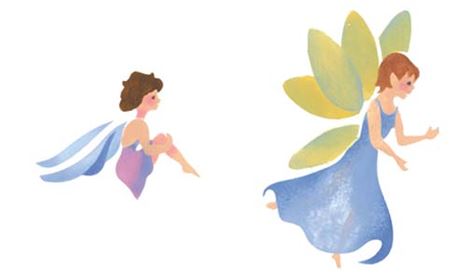 Stencil Small Fairies 2 CT