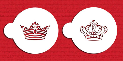 Stencil Royal Crowns Cookie Set