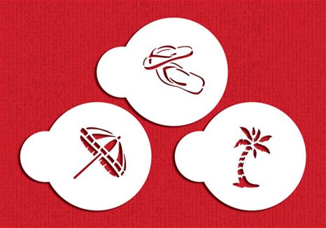 Stencil Mini Beach Set 3 CT