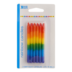 Rainbow Candles 6 CT