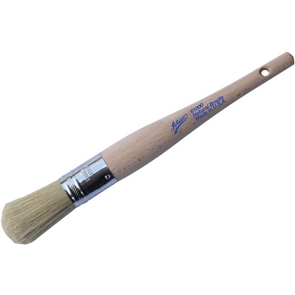 White Bristle 1.06" Round Pastry Brush