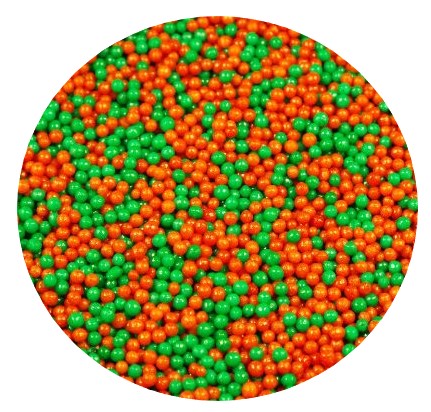 Christmas Mix Rd-Gr Nonpareils 8 LB