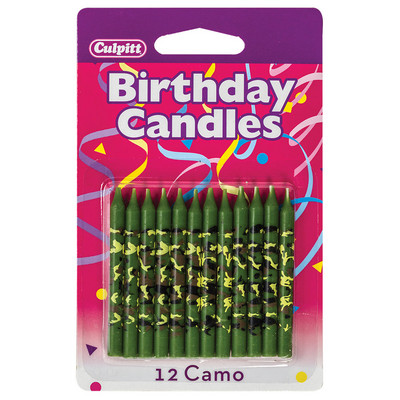 Green Camo 2 1/2" 12 PCS 12 CT