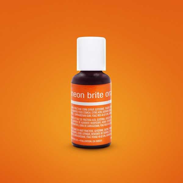 Neon Brite Orange .70 Fluid OZ Liqua Gel