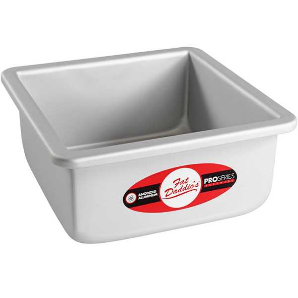 Square Pan 6"x 6"x 3" 14 gauge