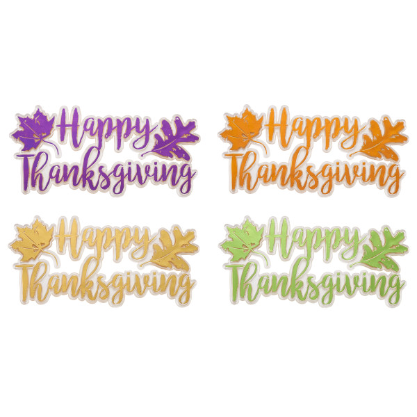Happy Thanksgiving Layon 5" x 2 1/4" 12 CT
