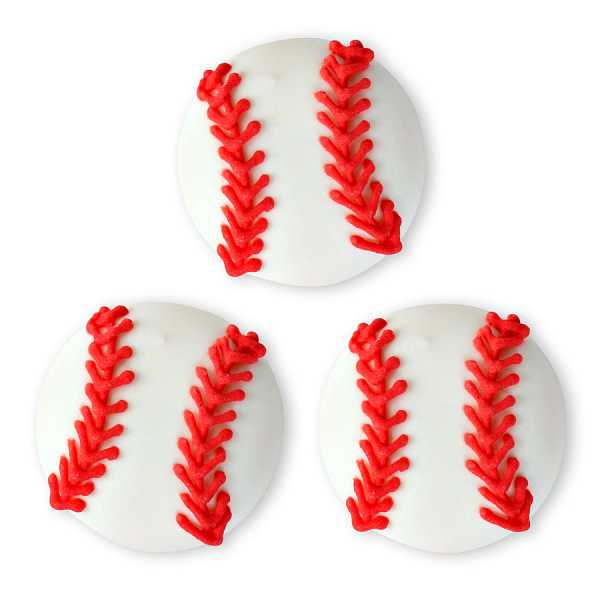 Baseball Royal Icing 144 CT