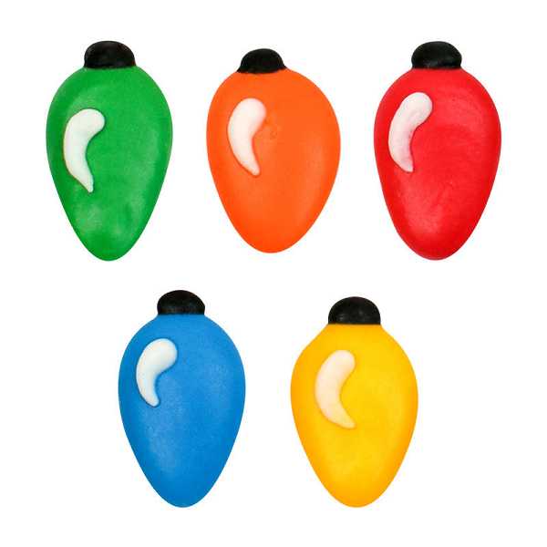 Christmas Lights Large Royal Icing 210 CT
