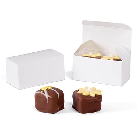 Mini Candy White Folding Box EA 2 9/16" X 1 5/16" X 1 1/4"