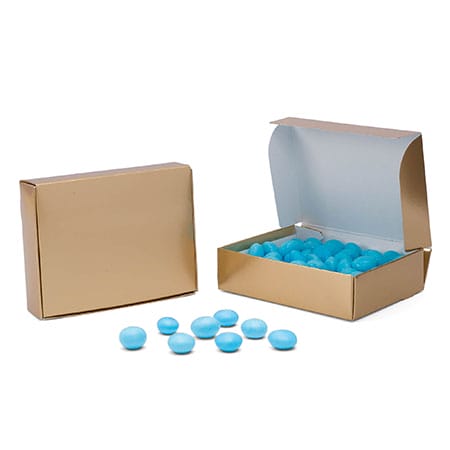 1/4 LB 1 PCS Gold Folding Box EA 4 9/16" X 3 9/16" X 1 1/4"