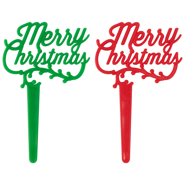 Merry Christmas Holly DecoPics 144 CT