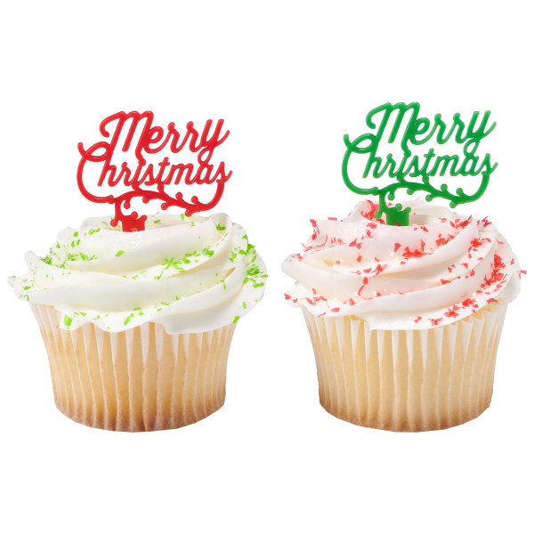 Merry Christmas Holly DecoPics 144 CT - Image 2