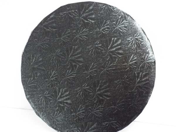 8" Black Round Drum EA