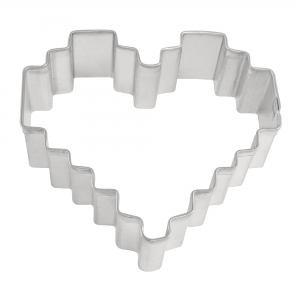 Heart Pixelated Cutter 3 1/8"
