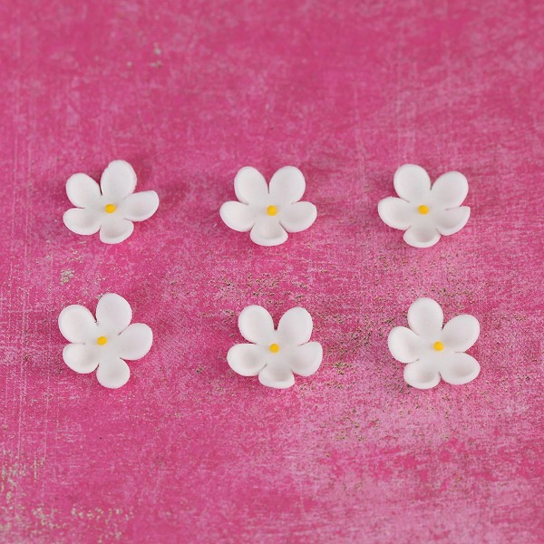Mini Blossoms White 1/2" 160 CT - Image 2
