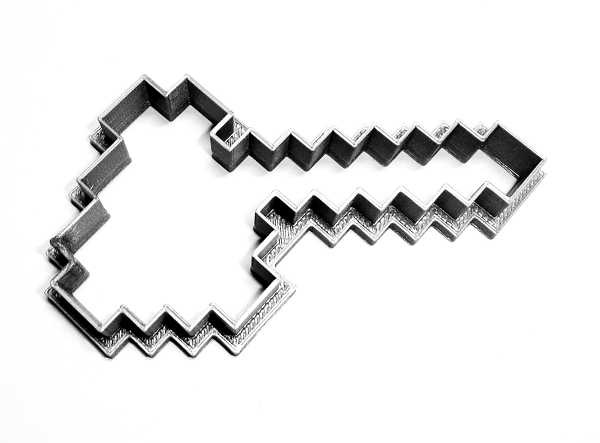 Minecraft Axe Shape Block Cookie Cutter