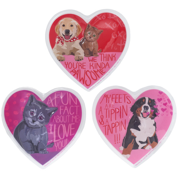 Animal Valentine's Love Pop Tops 12 CT