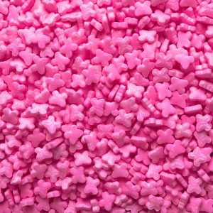 Pink Butterfly Sprinkles 5 LB