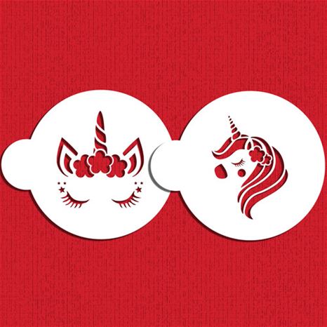 Unicorn Cooke Stencil Set