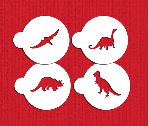 Dinosaur Cookie Stencil Set