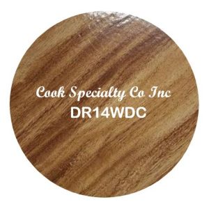 14″ Wood Grain Round Drum 12 CT