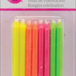 Celebration Hot Color Candles 24 CT