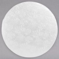 8" White Round DBWL 24 CT