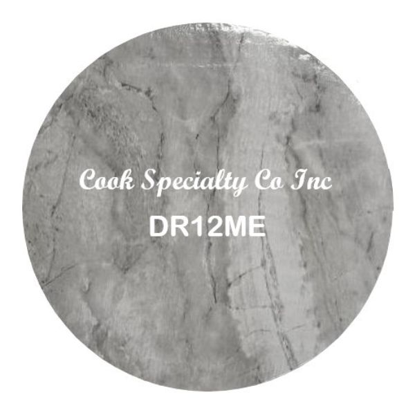 12" Marble Round Drum EA