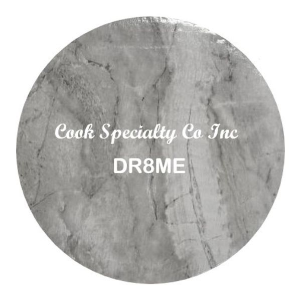 8" Marble Round Drum EA