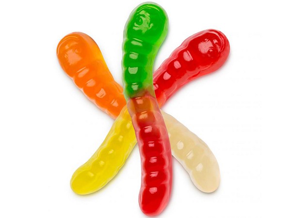 Mini Assorted Gummi Worms 5 LB
