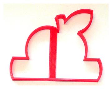 Apple with Blank Banner Cookie Cutter