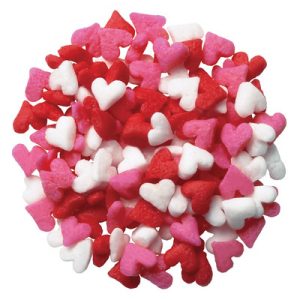 Heart Red, White & Pink Mini Quins 4 OZ