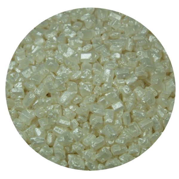 White Metallic Rocks 5 LB