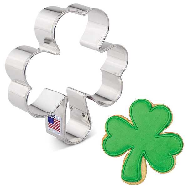 Shamrock Cookie Cutter 4"