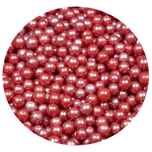 Red Pearl Beads 1 LB