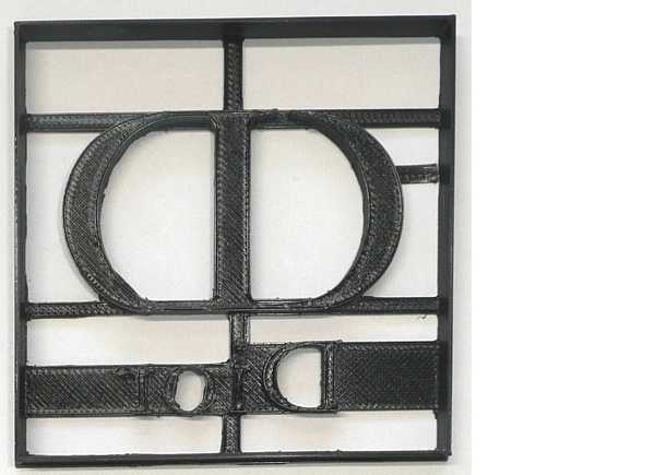 Dior Logo Brand Cookie Cutter