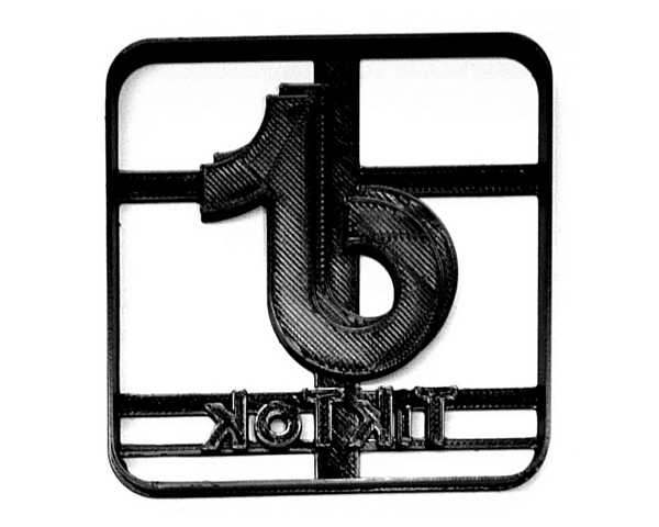 Tik Tok with Square Cookie Cutter