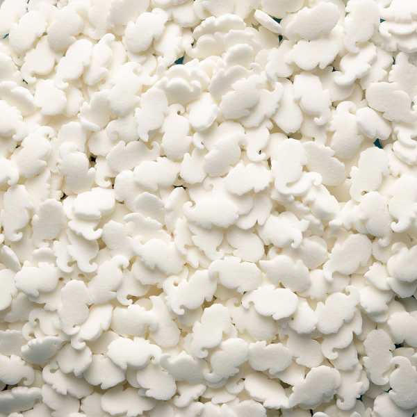 Seahorses White Sprinkle 1 LB