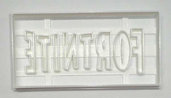 Fortnite Letter Logo Cookie Cutter