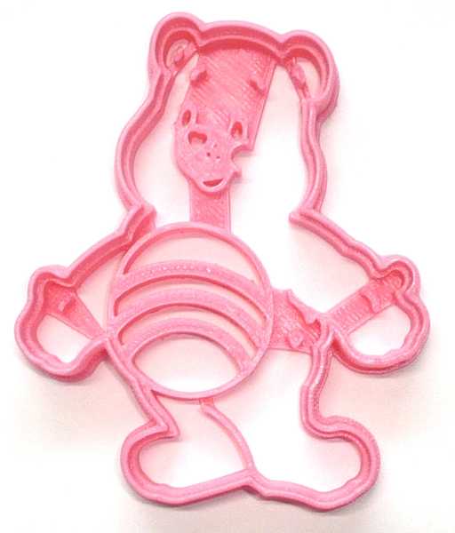 Cheer Bear Pink Care Bear Cookie Cutter